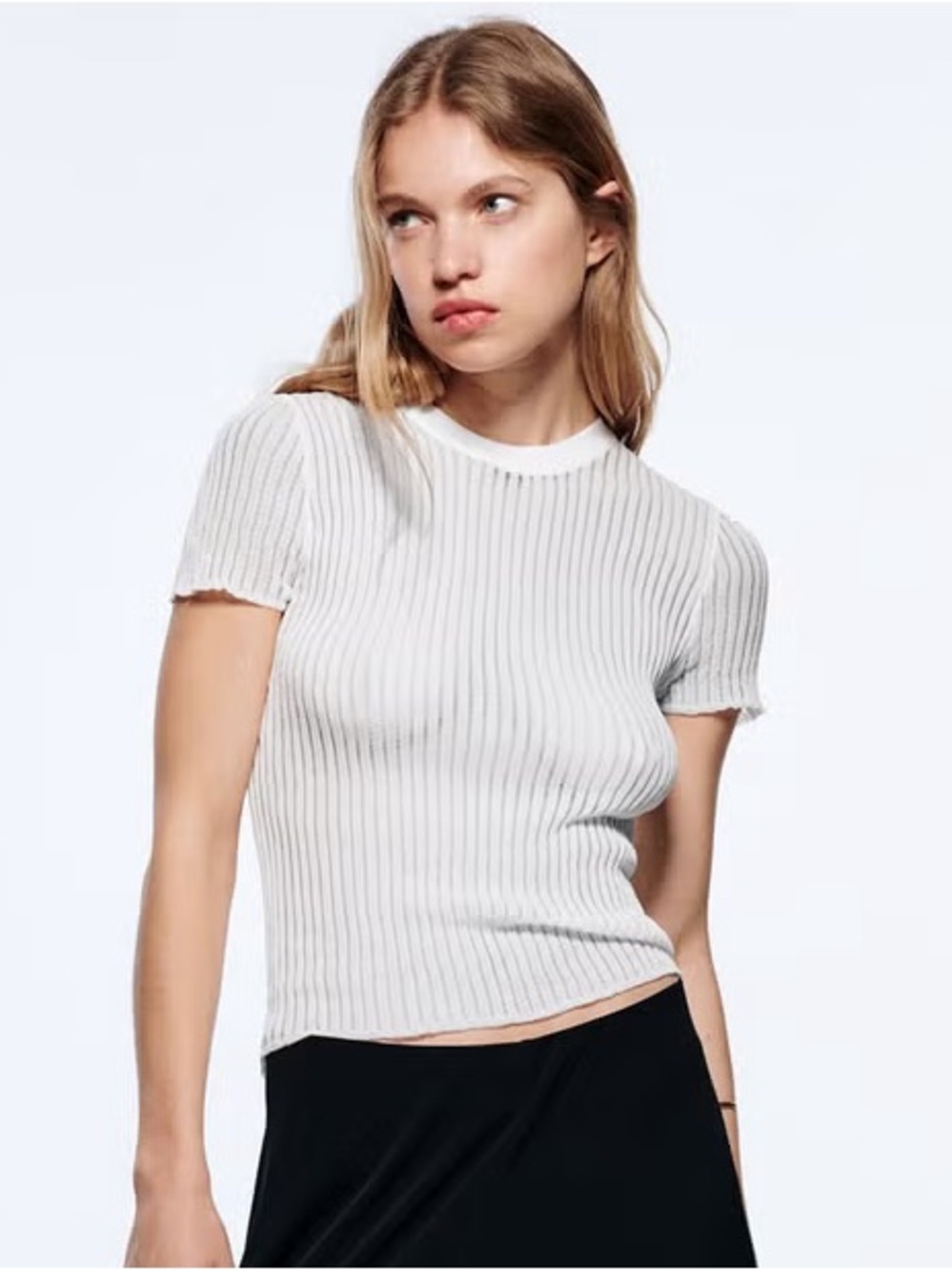 Zara white top
